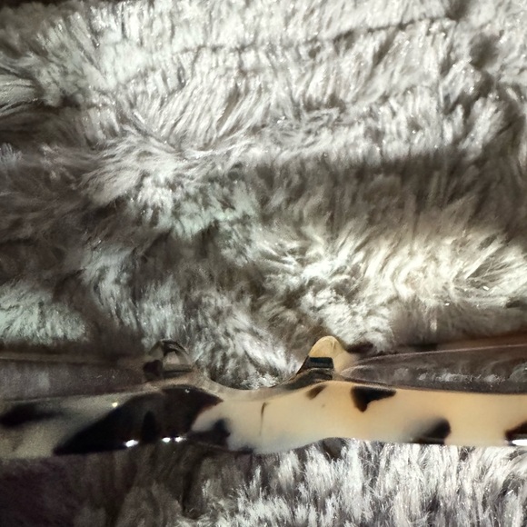 Arial Shiny Milky Tortoise Shell Blue Light Glasses +2.50 by MicroVision Optical - Picture 5 of 7